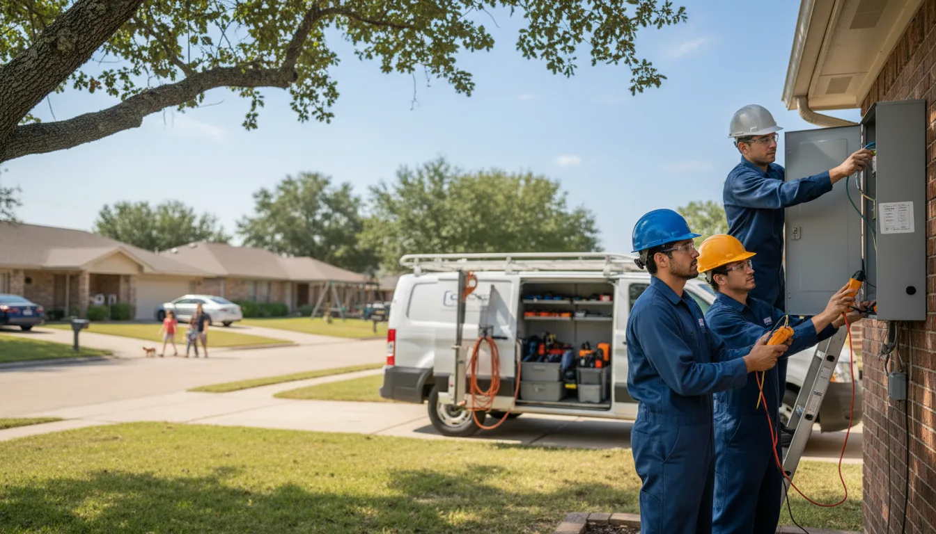 Certified electrician providing emergency electrical services in Street, MD